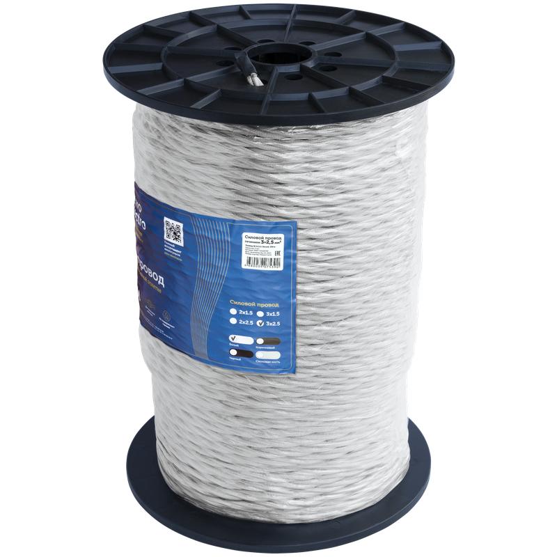  Провод ретро 3х2.5 бел. (уп.200м) RetroElectro 2254777 фото в каталоге от BTSprom.by