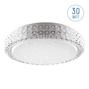 светильник светодиодный saphir 30вт 4000к ip20 2400лм 395х70мм алмазные грани luminarte cll48 от BTSprom.by