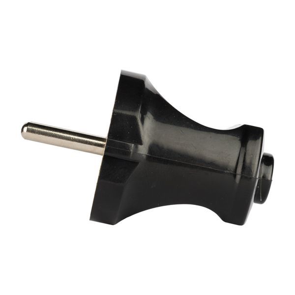  Вилка прямая 6А 250В без заземл. черн. EKF AVP6-30 фото в каталоге от BTSprom.by