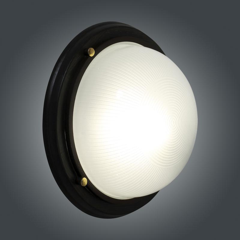  Светильник НПП 03-100-009 "Самарканд" 1101 60Вт E27 IP65 кругл. большой матов./корпус дерево венге (инд. упак.) Элетех 1005500962 фото в каталоге от BTSprom.by