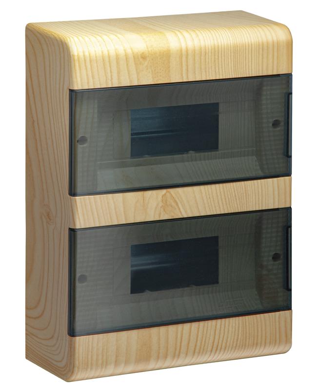 щиток оп тусо на 18мод. c 2-мя дв. 225х323х94мм сосна на светлой основе ruvinil 68018-27м от BTSprom.by