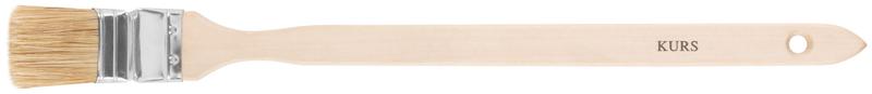  Кисть радиаторная 1.5дюйм (38мм) натур. свет. щетина деревянная ручка КУРС 00874 фото в каталоге от BTSprom.by