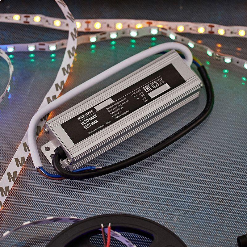  Источник питания LED 220В 12В 36Вт с разъемами под винт влагозащ. IP67 Rexant 200-036-2 фото в каталоге от BTSprom.by