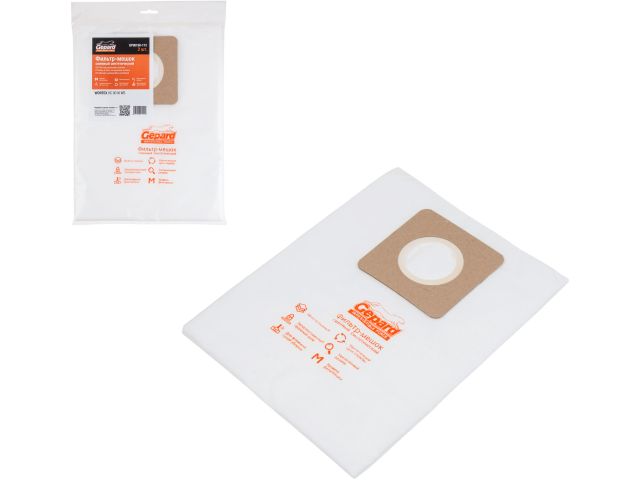 мешок для пылесоса wortex vc 3016 ws сменный (2 шт.) gepard gp90190-112 от BTSprom.by