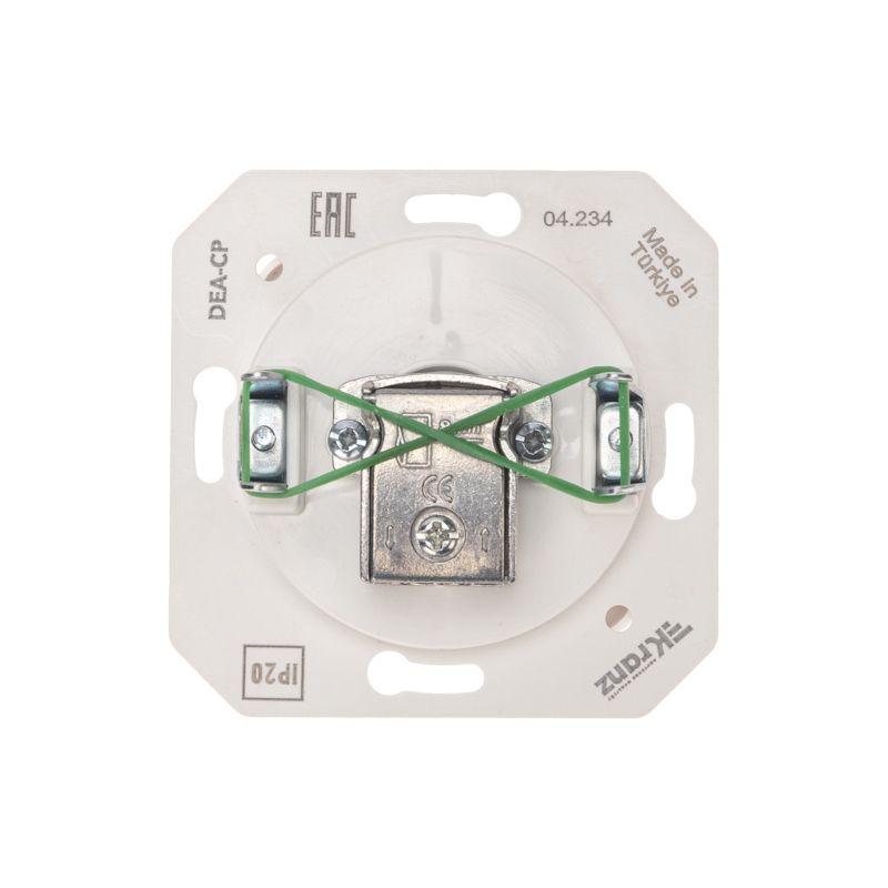  Розетка телевизионная проходная TV СП DEA механизм бел. Kranz KR-78-0221 фото в каталоге от BTSprom.by