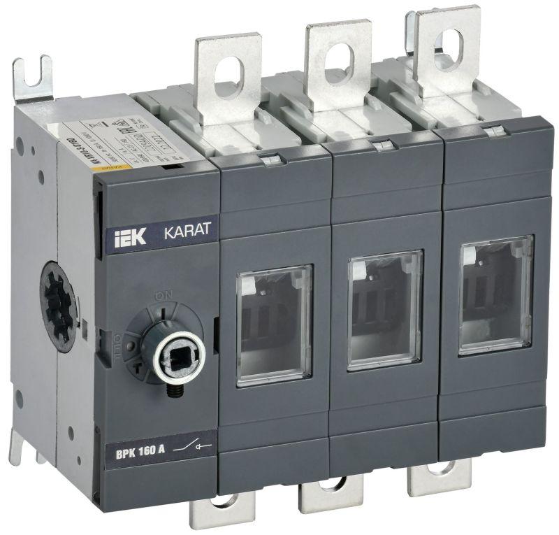 выключатель-разъединитель врк 3п 160а без рукоятки karat iek ka-vr10-3-0160 от BTSprom.by