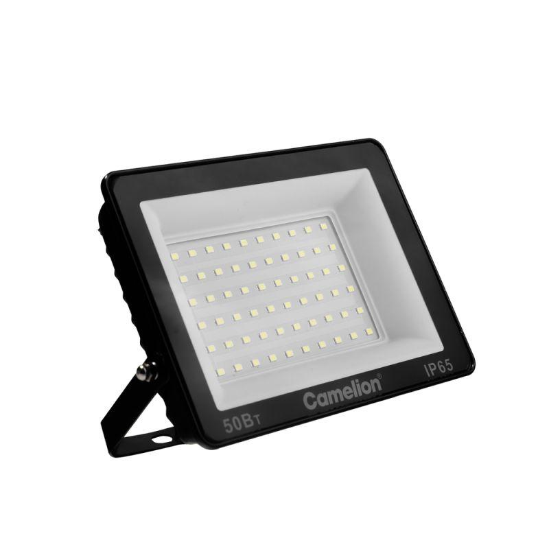 прожектор lfl-5004 c02 (led smd 50вт 5000лм 230в 6500к 153х136х30) черн. camelion 16332 от BTSprom.by