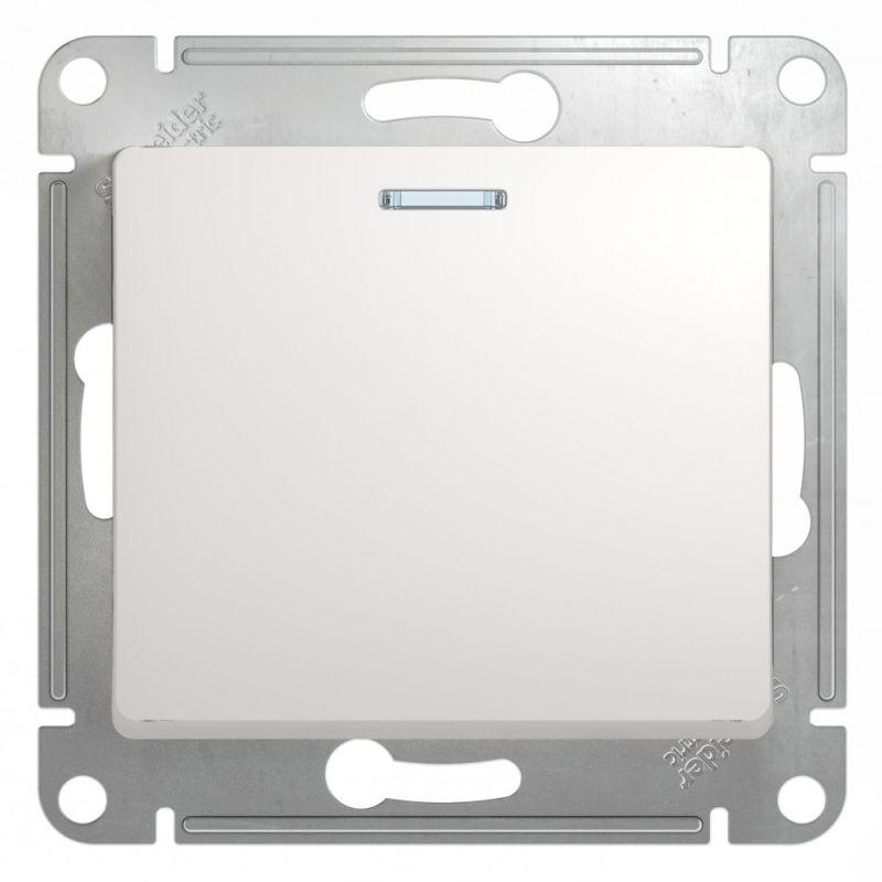 выключатель 1-кл. сп glossa 10а ip20 (сх. 1а) 10ax с подсветкой механизм бел. se gsl000113 от BTSprom.by