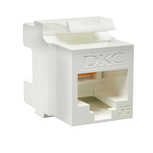 модуль keystone rj45 cat5e не экранированный 180град. бел. dkc rnk5eu180wh от BTSprom.by