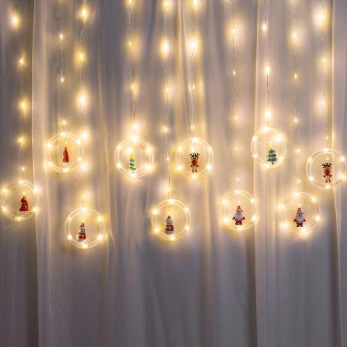  Гирлянда светодиодная ENING-MG "Занавес Волшебство" 2.7х0.5м 120LED IP20 тепл. Бел. Эра Б0060414 фото в каталоге от BTSprom.by