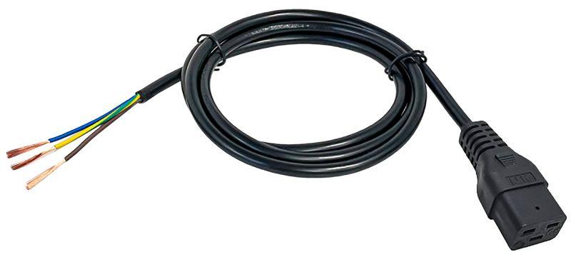 кабель электропитания pdu 3х1.5 2м c19-б/р itk pc-c19-2m от BTSprom.by