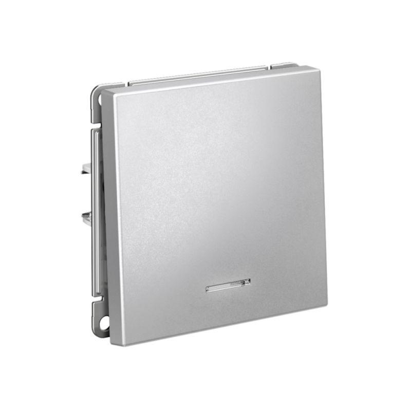  Выключатель 1-кл. ArtGallery (сх. 1а) 10AX с подсветкой механизм алюм. SE GAL000313 фото в каталоге от BTSprom.by