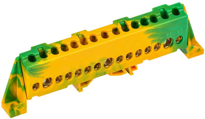 шина pe "земля" в комб. изол. "стойка" 8х12-15-жз tekfor iek tf-nn20-15-dp-k52 от BTSprom.by