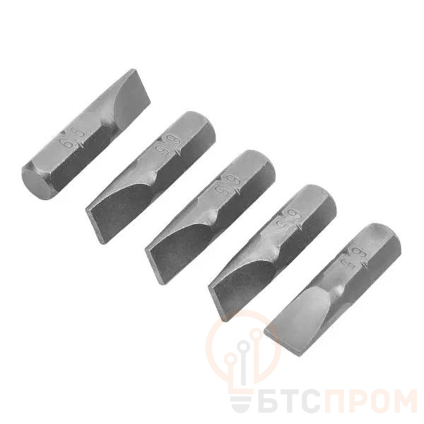 Бита плоская "Slotted" SL 6.5х1.2 25мм (уп.5шт) ИНТЕРСКОЛ 2042402500650 фото в каталоге от BTSprom.by  Бита плоская "Slotted" SL 6.5х1.2 25мм (уп.5шт) ИНТЕРСКОЛ 2042402500650 фото в каталоге от BTSprom.by