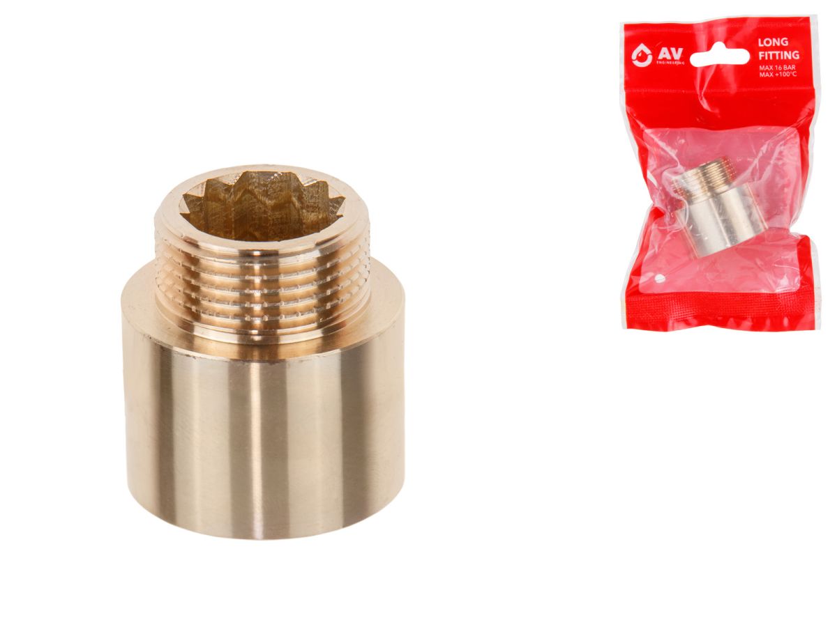 удлинитель 3/4" вн.-нар. х 20 мм, av engineering (инд. упак.) ave301040 от BTSprom.by