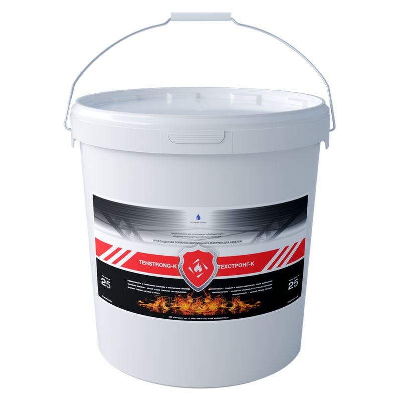 мастика огнезащитная tehstrong к (ведро 25кг) промрукав pr08.26556 от BTSprom.by