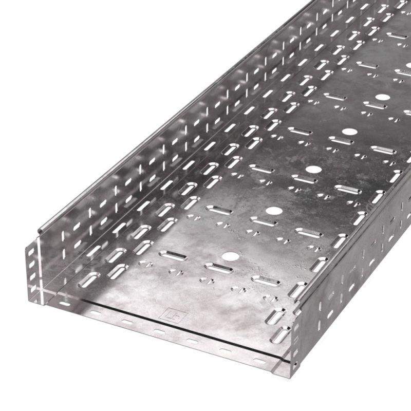 Лоток листовой перфорированный 400х100 L3000 сталь 1мм Стандарт Промрукав PR16.0016 от BTSprom.by