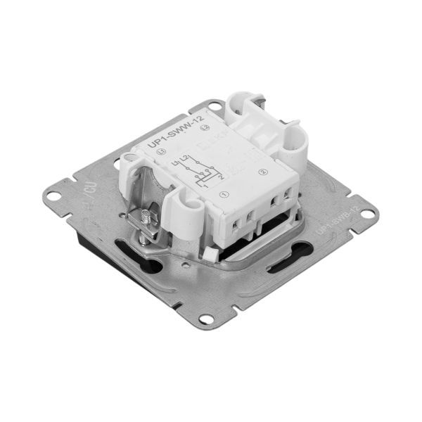  Выключатель перекрестный 1-кл. СП Эпика механизм черн. EKF UP1-SWB-12 фото в каталоге от BTSprom.by