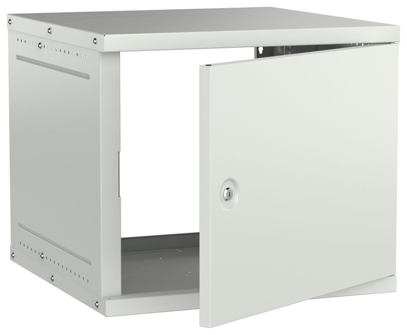 шкаф настенный 9u 600х600мм дверь метал. сер. generica lwe3-09u66-mf-g от BTSprom.by