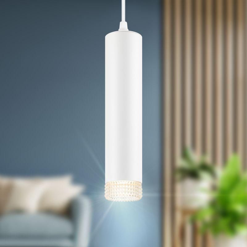 светильник подвесной (подвес) pl18 wh/cl mr16 gu10 потолочный цилиндр бел. прозр. эра б0058481 от BTSprom.by