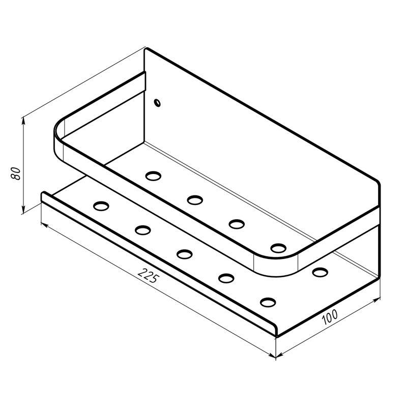  Органайзер кухонный настенный монтаж без сверления черн. Rexant 38-0641 фото в каталоге от BTSprom.by