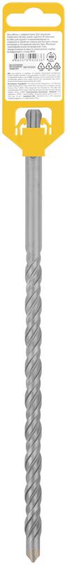  Бур по бетону SDS PLUS профи W-образная вставка двойная спираль 12х260мм FIT 32824 фото в каталоге от BTSprom.by