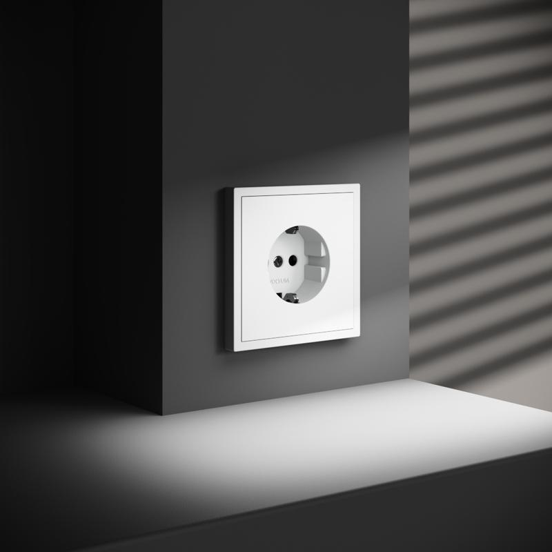  Розетка 1-м СП S70 16А с заземл. механизм бел. матов. Voltum VLS040102 фото в каталоге от BTSprom.by