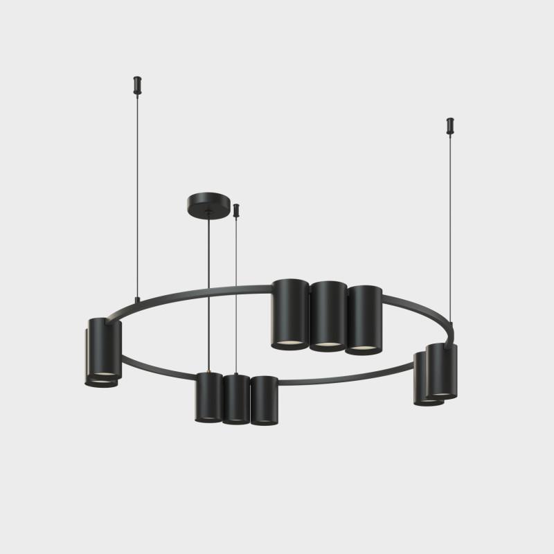  Светильник ORBIT 15Вт 10xGU10 IP20 LED подвесной алюм. матов. черн. DENKIRS 764324 фото в каталоге от BTSprom.by