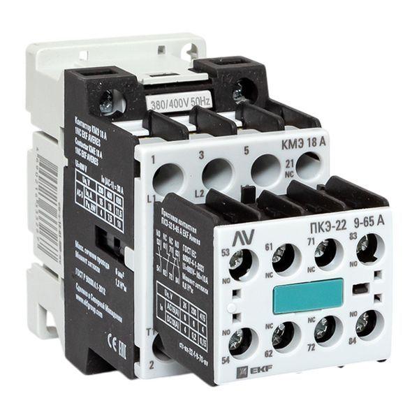 комплект кмэ 1нз 18а кат. 400в ас 2но+2нз averes ekf ctr-s-18-01-400-av-22 от BTSprom.by