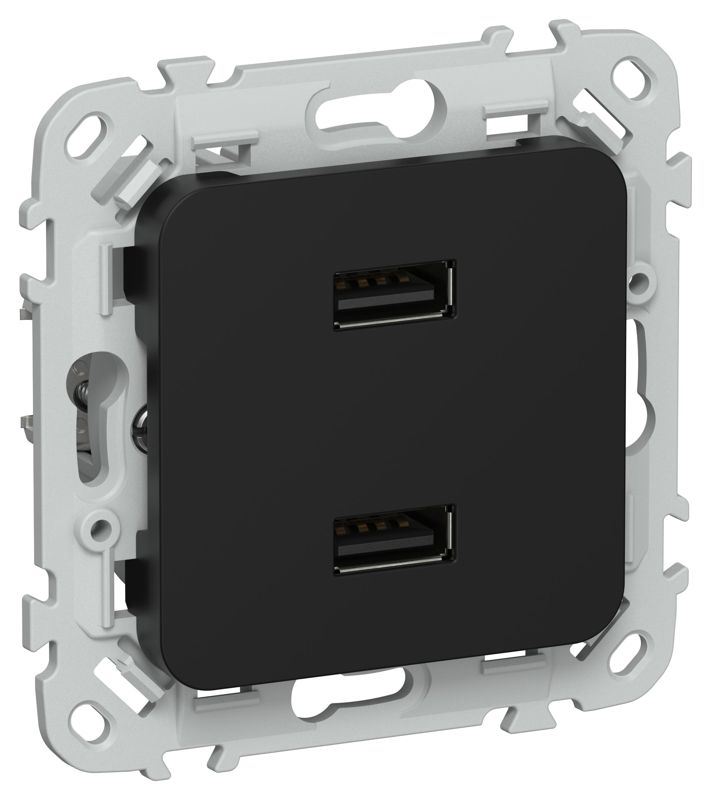 розетка usb сп flite рю-2-флч aa 2.1а механизм черн. iek fi-u21-d31-k02 от BTSprom.by