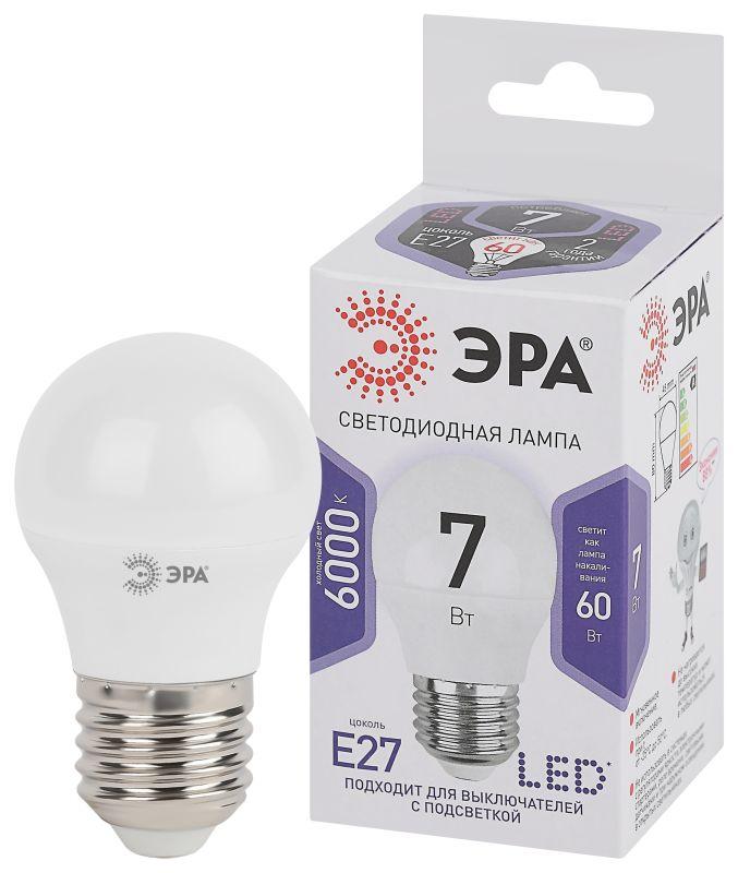 лампа светодиодная p45-7w-860-e27 шар 560лм эра б0031402 от BTSprom.by