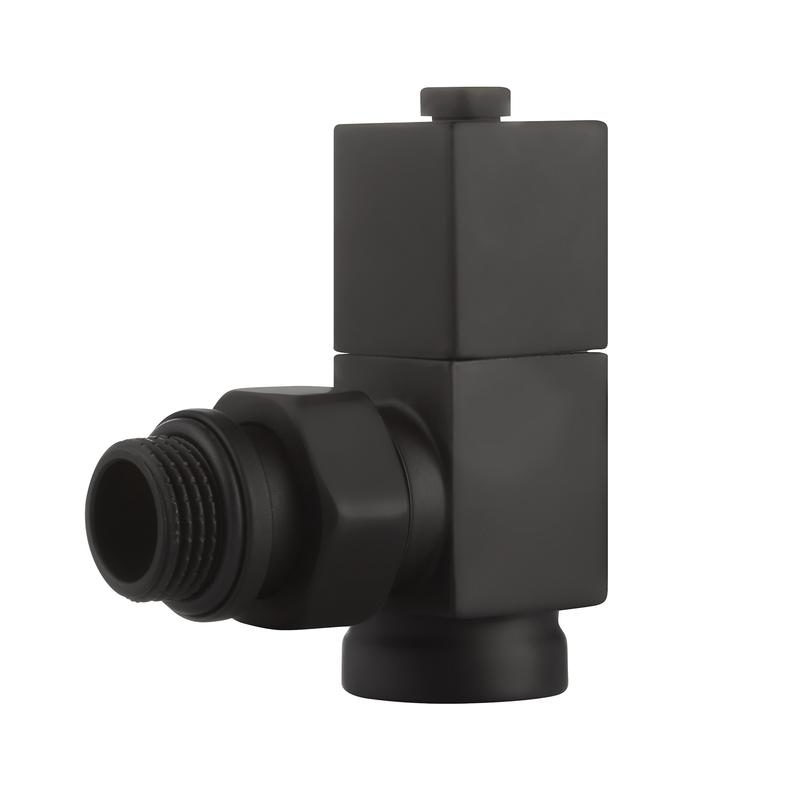  Набор дизайн-вентилей CUBE угловой 1/2дюйм черн. Royal Thermo НС-1422578 фото в каталоге от BTSprom.by