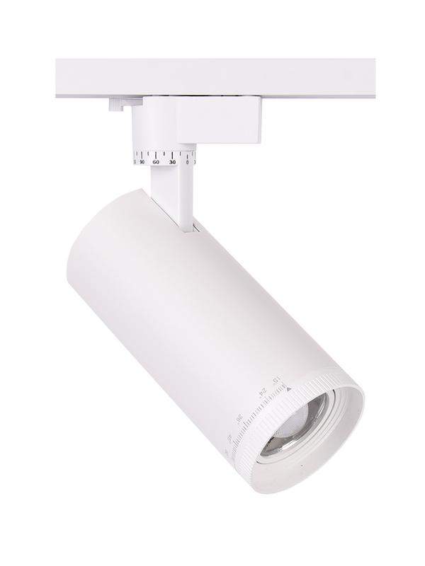 светильник светодиодный трековый ptr 0728 zoom 28вт 4000к ip40 15-60град. wh бел. pro jazzway 5030558 от BTSprom.by