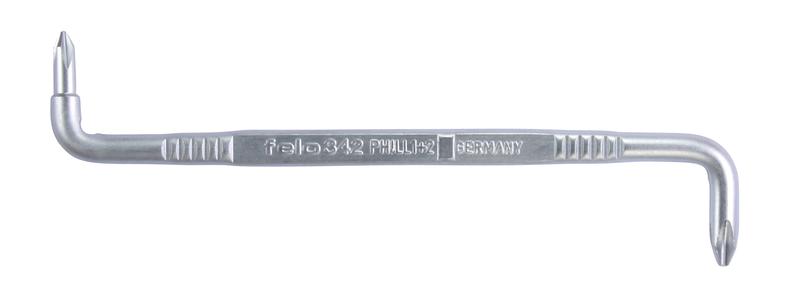 отвертка двусторонняя изогнутая z-образ. ph1-ph2 felo 34212000 от BTSprom.by