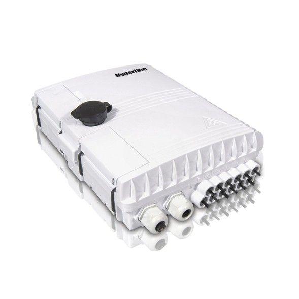 бокс оптический fo-wbi-12a-gy настенный 12 портов (sc duplex lc) без пигтейлов и проходных адаптеров ip65 250 х 190 х 39мм сер. hyperline 358586 от BTSprom.by