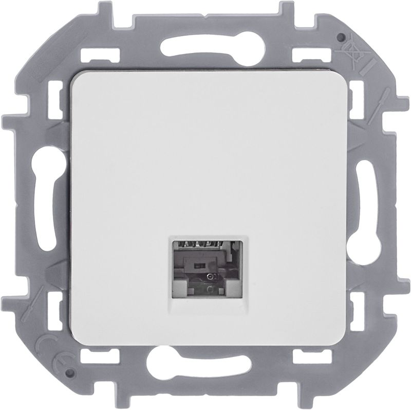  Розетка компьютерная Inspiria RJ45 кат.6 UTP механизм бел. IEK 673830 фото в каталоге от BTSprom.by