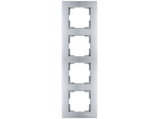 рамка 4-ая вертикальная серебро, rita, mutlusan 2220 800 2482 от BTSprom.by