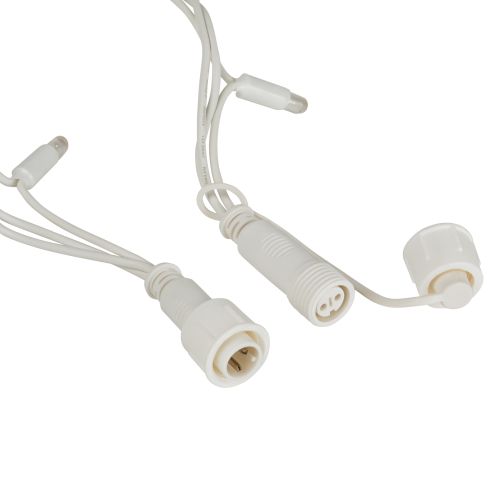  Гирлянда светодиодная "Нить" 3м 30LED тепл. бел. IP65 новогодняя провод бел. каучук (без шнура питания) Эра Б0056014 фото в каталоге от BTSprom.by