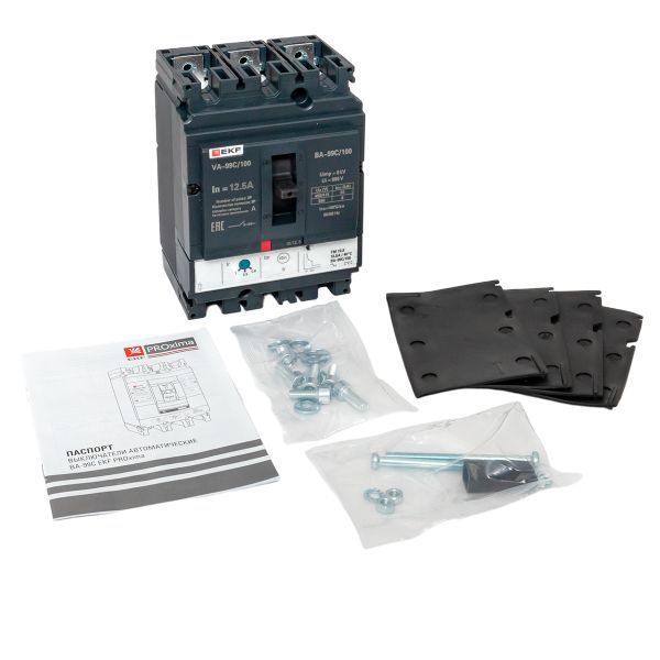  Выключатель автоматический 3п 100/12.5А 36кА ВА-99C Compact NS PROxima EKF mccb99C-100-12.5 фото в каталоге от BTSprom.by