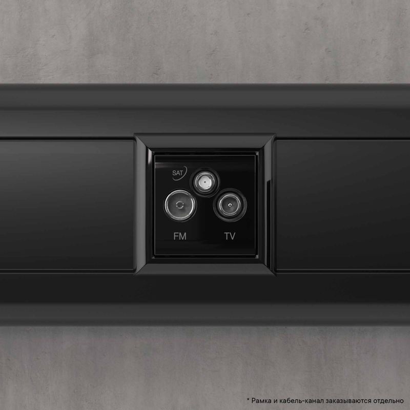  Розетка телевизионная TV/FM/SAT 2мод. 16А Avanti "Черный квадрат" DKC 4402532 фото в каталоге от BTSprom.by