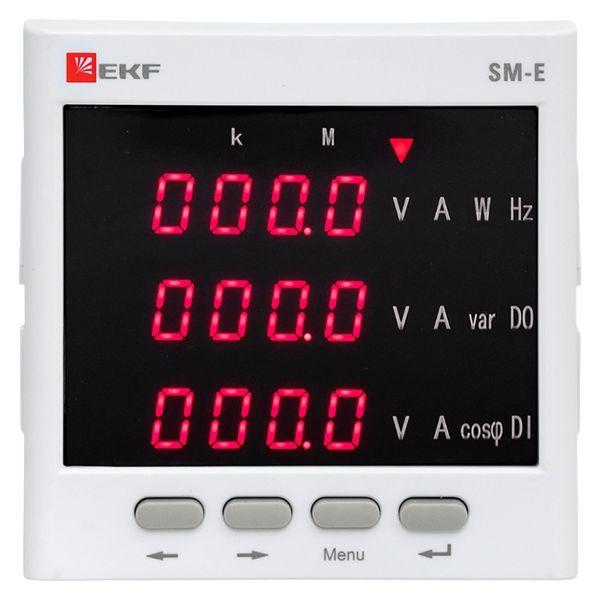  Прибор измерительный многофункциональный SM-Е с реле на панель 96х96 (квадратный вырез) (без поверки) EKF sm-963er фото в каталоге от BTSprom.by