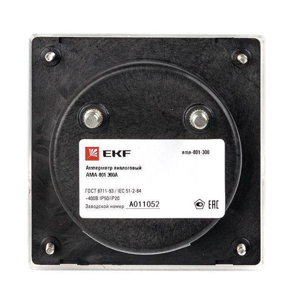  Амперметр аналоговый AM-A801 на панель 80х80 кругл. вырез 300А трансф. подкл. EKF am-a801-300/ama-801-300 фото в каталоге от BTSprom.by