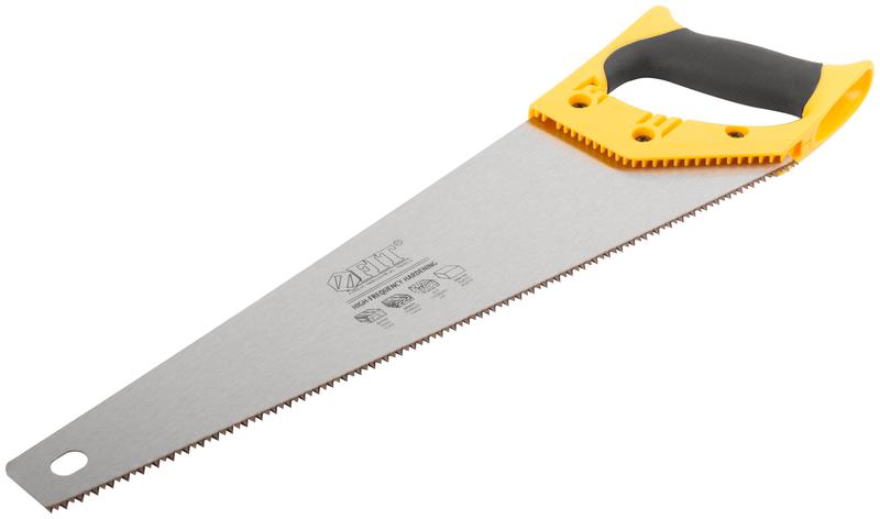  Ножовка по дереву средний каленый зуб 7 ТPI 2D заточка пластиковая прорезиненная ручка 400мм FIT 40431 фото в каталоге от BTSprom.by