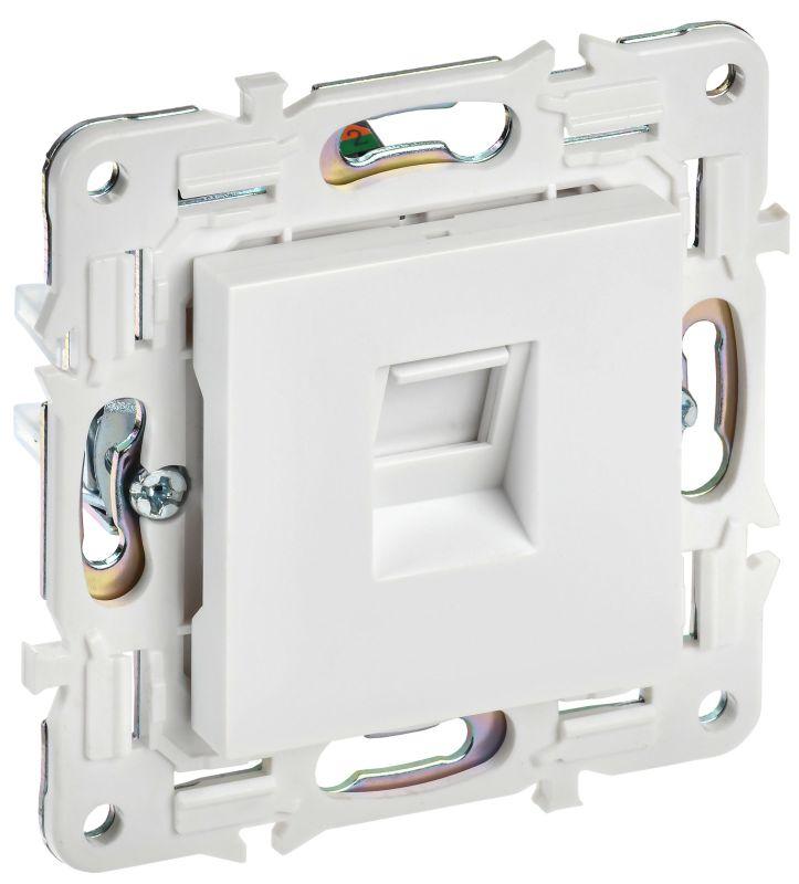 розетка компьютерная rj45 кат.5e skandy sk-k01w арктич. бел. iek sk-k10-1-k01 от BTSprom.by