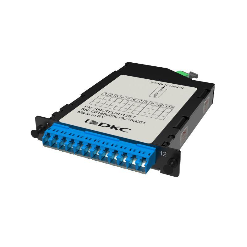 кассета претерминированная 12ов 09/125 os2 1xmtp(12)f/6xlc-upc duplex (с интегрированными шторками) 1/2 hu dkc rnctflhu12st от BTSprom.by