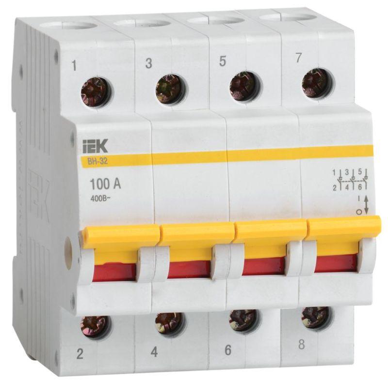 выключатель нагрузки вн-32 100а/4п iek mnv10-4-100 от BTSprom.by