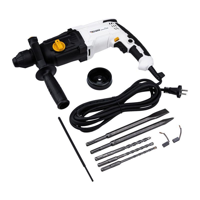  Перфоратор сетевой SDS-plus 1050Вт 3.2Дж в кейсе Kranz KR-PT-110 фото в каталоге от BTSprom.by