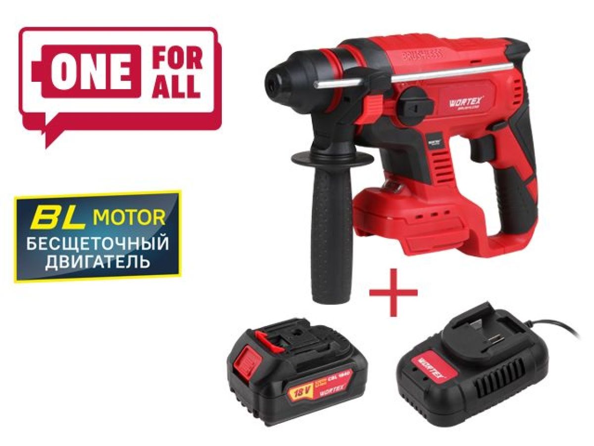  Аккум. перфоратор WORTEX CRH 1820-1 в кор. ALL1 XLT 1BCRH001A29 фото в каталоге от BTSprom.by