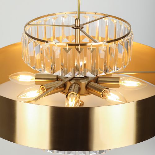  Люстра Vickie 1051-306 40Вт 6хE14 хрусталь Rivoli Б0061902 фото в каталоге от BTSprom.by