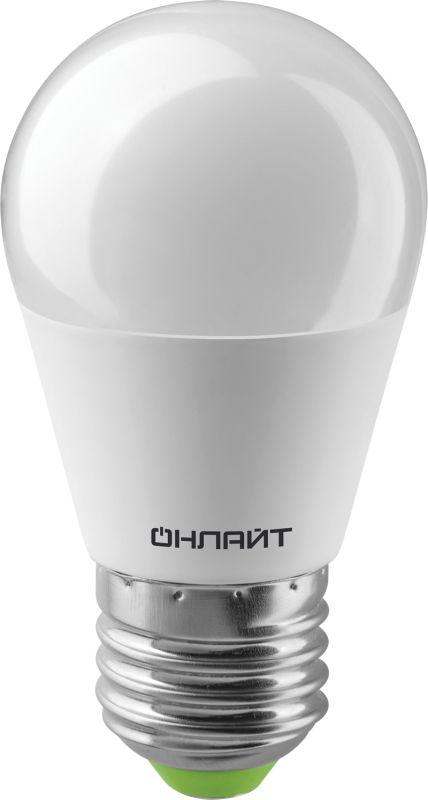 лампа светодиодная 61 137 oll-g45-8-230-6.5k-e27 8вт онлайт 61137 от BTSprom.by